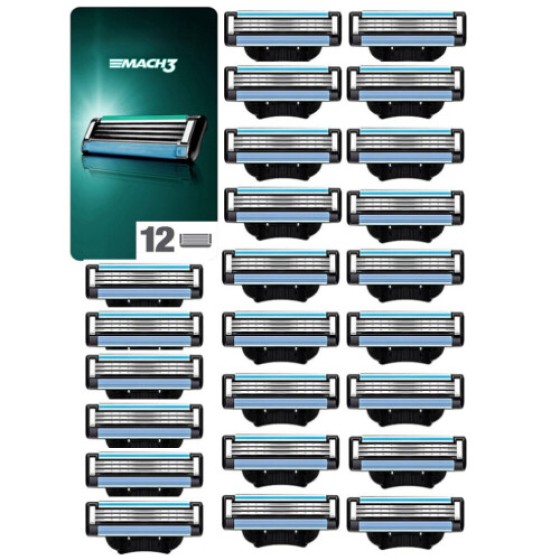 24 pcs Mach 3 Pisau Cukur Manual