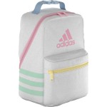adidas Santiago Tas Makan Siang Kotak Kontainer Makanan Sekolah Berinsulasi Kain Twill Putih/Biru Langit/Pink 3.0 Ukuran Satu