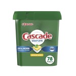 Cascade Complete Dishwasher Pods Actionpacs Dishwasher Detergent Lemon Scent 78 Count