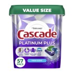 Cascade Platinum Plus Dishwasher Pods Dishwasher Detergent Dish Detergent Soap Fresh 57 Count