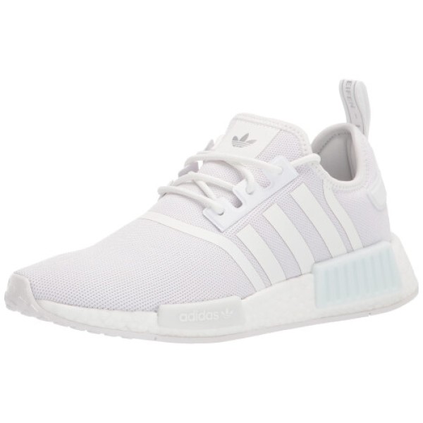 adidas Originals Women's NMD_R1 Sneakers, White/White/Metallic Silver