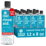 Nature Clean Natural Dishwasher Rinse Aid Liquid with 99.7% Plant-Based Ingredients Unbelievable Power with No Nasty Chemicals. Dishwasher Dryin