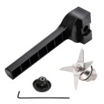 Mixer untuk Es Basah dan Kering Kompatibel dengan Juicer Seri 5200 Bagian Pengganti Stainless Steel dengan 4 Kunci Pemasangan