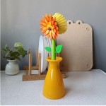 Vigar フラワーブラシ キッチン用 長柄食器洗いブラシ 鍋や皿のクリーニングツール