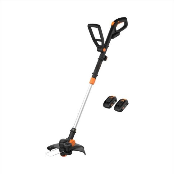 Trimmer & Edger Tali 12 Inci Tanpa Kabel 20V dengan Fungsi Mini Mower – Termasuk Baterai & Charger