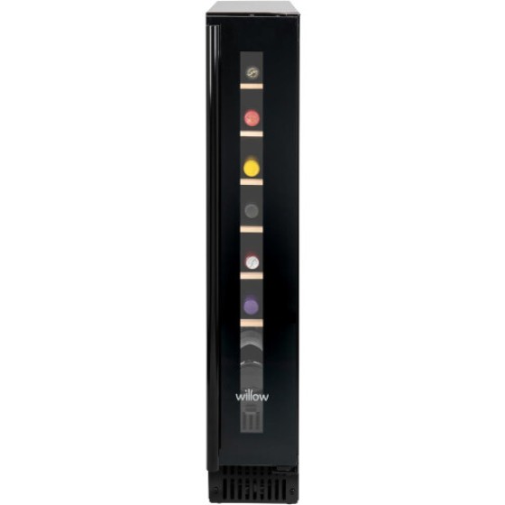 Pendingin Anggur Willow 20L Hitam di Bawah Meja, Untuk 7 Botol, Peringkat 4*