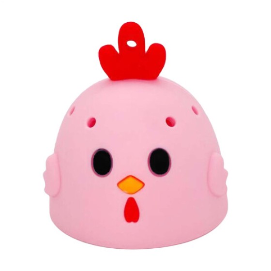 Sikat Pembersih Telur, Penggosok Silikon Ergonomis untuk Telur Ayam, Alat Dapur Food Grade, Warna Merah Muda