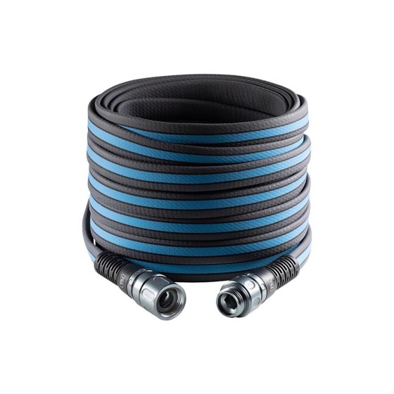 0,62 in. x 100 ft. Force Pro Selang Taman Tugas Berat Premium, Hitam & Biru - Paket 4