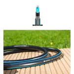 (3/4" 45m) Long Flexible Six Layer Garden Black Hose Hosepipe 1/2" / 3/4" / 1" Diameter