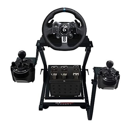 GT Omega Steering Wheel Stand, Compatible with Logitech G25, G27, Thrustmaster T500RS and TH8RS Steering Wheels, Compatible with PS3 - GT5
