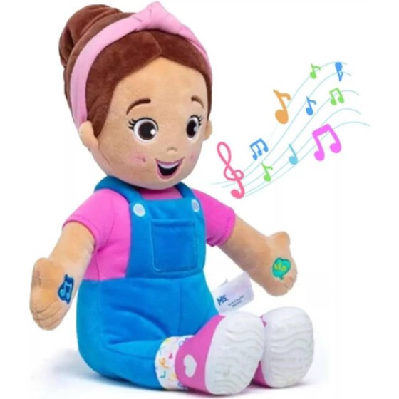 Boneka Mainan Mewah Sensorik Musik Interaktif Anak-anak Ms Rachel yang Bisa Berbicara dan Bernyanyi