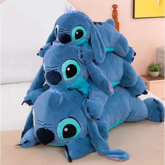 (100cm) 100cm Boneka Mewah Lilo & Stitch Boneka Isi Lembut Besar Mainan Hadiah Natal Tidur