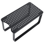 水フィルタースタンド / ウォーターサーバー用冷水ラック（黒金属）