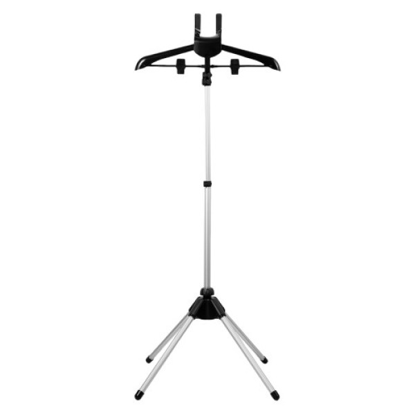 Setrika Uap dengan Ketinggian yang Dapat Disesuaikan - Dudukan Setrika Paduan Aluminium dengan Alas Anti Selip, Cocok untuk Penggunaan di Rumah dan Profesional, Hitam