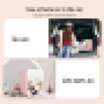 (4L Merah Muda) Kulkas Mini Cermin LED Portabel Kotak Es 4/8/10L UK