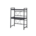 Rak Microwave Dapur yang Dapat Diperpanjang, Rak Penyimpanan Kompor Induksi Dua Pembakar Hemat Ruang, Rak Pengatur Peralatan Dapur 78.5cm