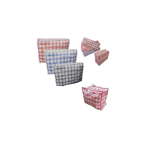 KAV 10 kantong cucian yang dapat digunakan kembali - Ukuran besar hingga ekstra besar, dengan ritsleting, kokoh dan tahan lama, cocok untuk penyimpanan belanja (63 x 58 x 22 cm)