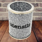 Crushed Diamond Silver Cutlery Jar 16cm