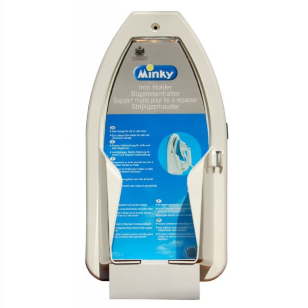 Dudukan setrika tahan panas - Dudukan setrika yang dipasang di dinding dengan lapisan beludru, mudah disimpan.