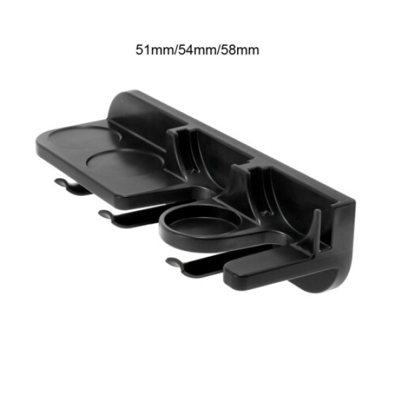 (Easy to Install and Place, Black, 54mm) Wall Mounted Storage Rack Set for Cafes, Keeps Clean and Organized