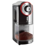 Melitta Molino コーヒーグラインダー 1019-01 電動コーヒーグラインダー フラットグラインディングディスク ブラック/レッド