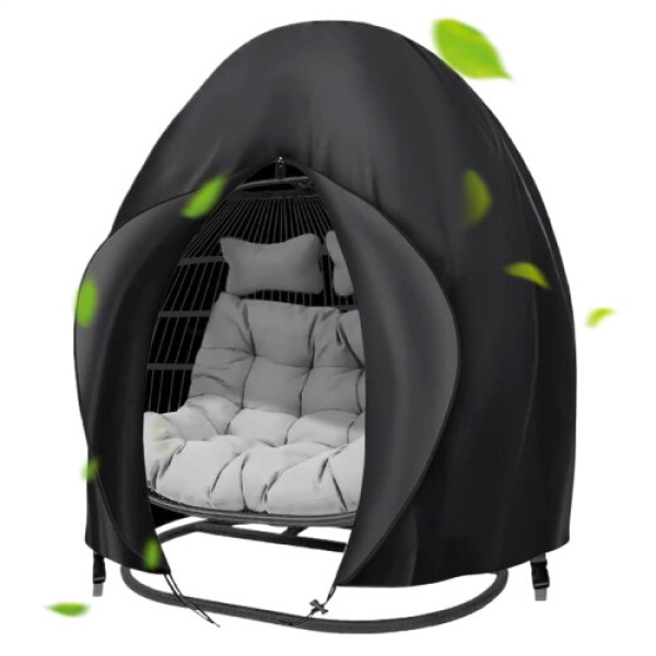 Tutup ayun ganda, pelindung furnitur kolam tiruan, tahan UV, 228,6 x 198,12 cm