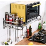 重型マイクロウェーブオーブン棚 - 壁掛け式収納ラック