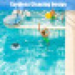 Pembersih Kolam Renang Nirkabel Otomatis, Cocok untuk Kolam Renang di Atas/Tanah dengan Luas 1076 Kaki Persegi