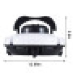 Pembersih Kolam Renang Nirkabel Otomatis, Cocok untuk Kolam Renang di Atas/Tanah dengan Luas 1076 Kaki Persegi