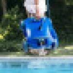 AREBOS 自動プールロボット | 最大 50 立方メートルのプールに対応するプールクリーナー | プール吸引清掃器 | 2 種の清掃モード