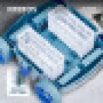 AREBOS 自動プールロボット | 最大 50 立方メートルのプールに対応するプールクリーナー | プール吸引清掃器 | 2 種の清掃モード