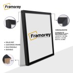 (120x80 cm) Bingkai Foto Hitam Matte / Bingkai Dekorasi Dinding / Bingkai Poster Motif Kayu / Bingkai Cetak Foto