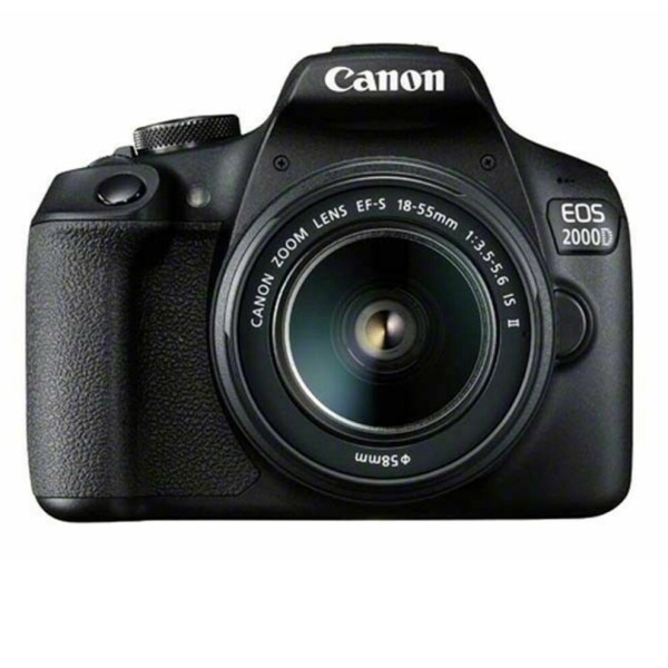 Canon EOS 2000D Paket Hitam dengan Lensa EF-S 18-55mm F3.5-5.6 IS II