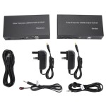 Konverter Serat KVM HD 1080P 60Hz dengan Antarmuka USB, Jarak Transmisi hingga 20 km