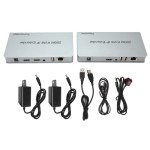 KVM over IP Extender 200m, RJ45 HDMI, dengan IR Sudut Lebar, Mendukung TCP/IP, Transmisi melalui UTP/STP, untuk PC, 100-240V, Steker AS