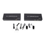 Extender USB KVM HDMI Resolusi Tinggi 120m, Mengirim Video 4K melalui Kabel Cat5e/6/7, Mendukung Transmisi Sinyal Jarak Jauh untuk Kontrol Mouse dan Keyboard, Standar UE