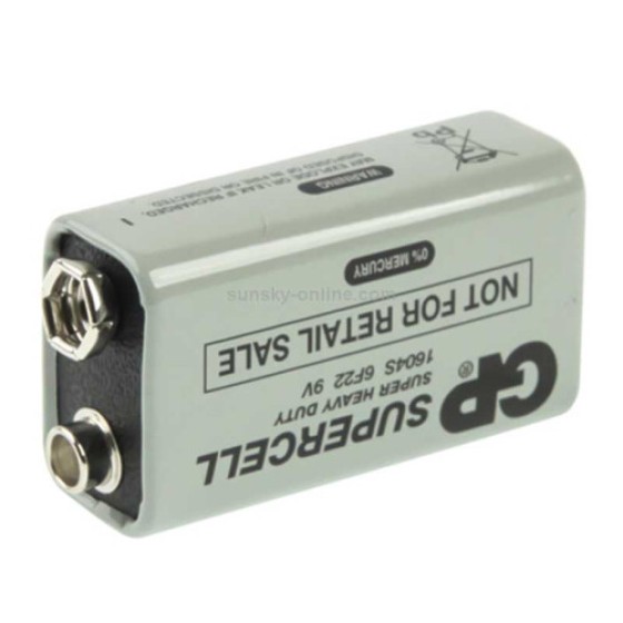 Baterai Tahan Lama 9V 6F22 1604D untuk Kamera, Mainan, dan Perangkat Elektronik