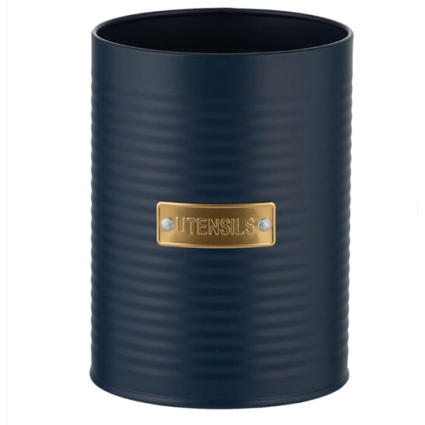 マットブルーの食器収納ラック - キッチン収納ボックス