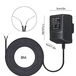 ConBlom 18V/500mA Transformator Bel Pintu UK - Catu Daya Plug-in untuk Video Bel Pintu & Termostat Pintar, Kabel 5m/16ft