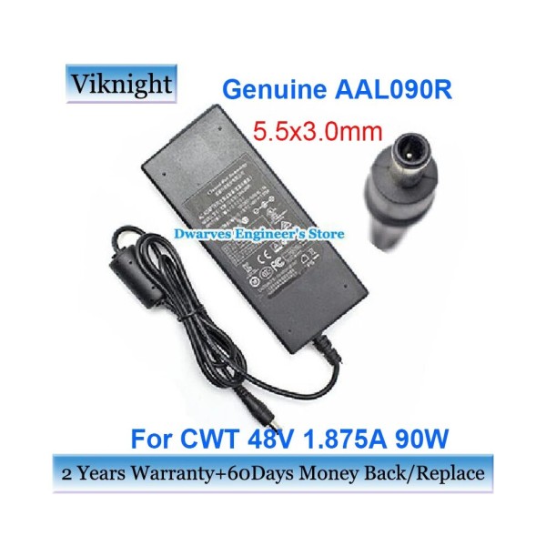 Adaptor Daya Asli CWT 2AAL090R 48V 1.875A 90W Charger Catu Daya