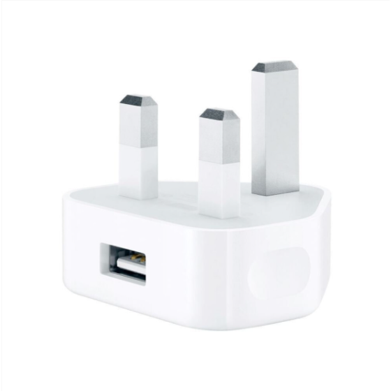 Charger Apple 5W Resmi A1399 dengan Kabel Lightning MD818 untuk iPhone, iPad, dan iPod