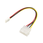 Kabel Adaptor Daya Internal 4-Pin Molex ke Floppy Drive (FDD) 3,5 Inci, 20cm, untuk Menambahkan Konektor Floppy Drive