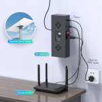 Untuk V3 5-in-1 PoE Injector, 200W Gigabit Ethernet, Steker EU