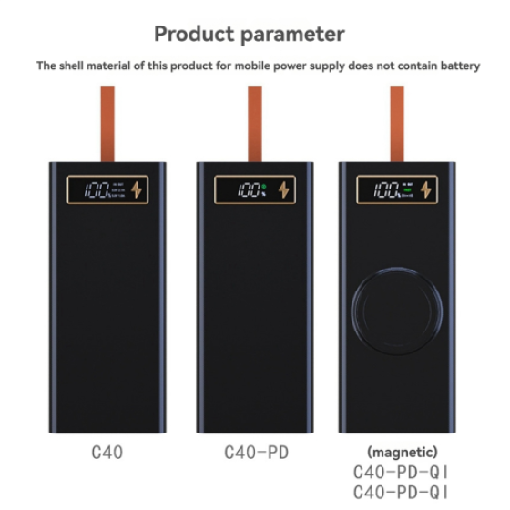 Kotak Daya DIY 40x18650 Paket Baterai Kotak Baterai Dapat Dilepas A