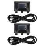 Rechargeable Battery Pack for X/S Controller 1400mAh LED Display 2 Pack Black