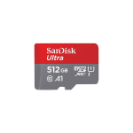 SanDisk Kartu microSDXC 512GB Ultra + Adaptor SD hingga 150 MB/s dengan Kinerja A1 Aplikasi UHS-I Kelas 10 U1