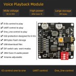 12V/24V トリガーシリアルポート制御 10W/20W 音声再生モジュール、B