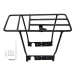 電動スクーターのリアラック、厚みのあるアルミ合金製の荷物ラック、ほとんどの電動スクーターに適しています。