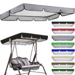 ガーデンスイング用交換日よけカバー、2人用および3人用ハンモック対応、耐久性のあるUV保護で快適性向上 195x125x15 cm G Ref: 6920