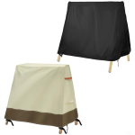 Penutup Ayunan Teras untuk Penggunaan Luar Ruangan, Tahan Air, A-frame, Perlindungan Furniture Palsu dengan Desain Ritsleting untuk Perlindungan Cuaca, Hitam, Beige (Beige)